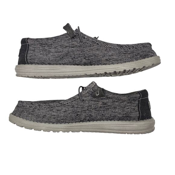 Hey Dude Wally Woven Slip-Ons in Carbone Men's 13 - Picture 10 of 11